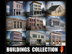buildings collection 1 3D Model