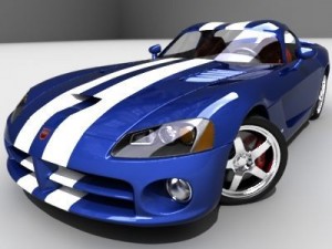 dodge viper srt10 3D Model