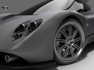 pagani zonda f 3D Model