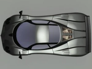 pagani zonda f 3D Model