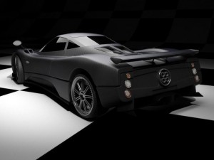 pagani zonda f Model 3D