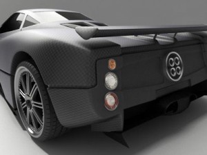 pagani zonda f Model 3D