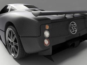 pagani zonda f 3D Model