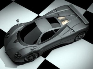 pagani zonda f Model 3D