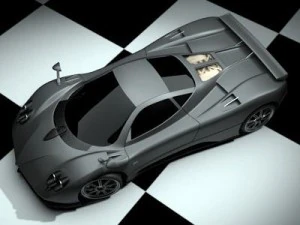pagani zonda f 3D Model