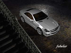 mercedes sl 2009 Modèle 3D