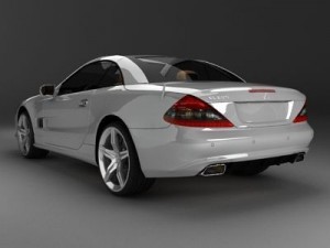 mercedes sl 2009 3D 模型