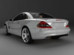 mercedes sl 2009 3D Model