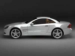mercedes sl 2009 3D Model