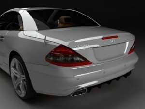 mercedes sl 2009 3D 模型