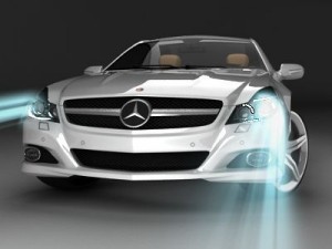 mercedes sl 2009 3D 模型