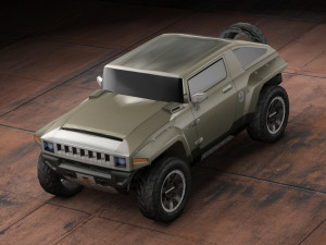 hummer hx low poly Modelo 3D