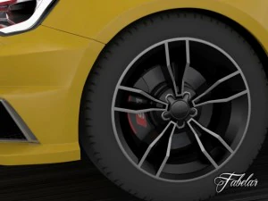 audi s1 sportback std mat 3D Model