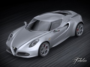 alfa romeo 4c 3Dモデル