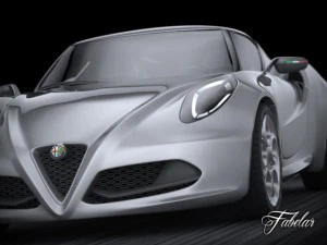 alfa romeo 4c 3D Model