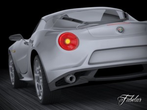 alfa romeo 4c 3Dモデル