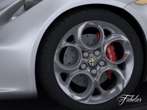 alfa romeo 4c 3Dモデル