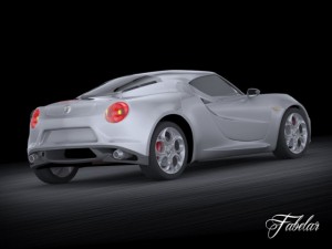 alfa romeo 4c 3Dモデル
