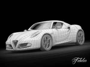 alfa romeo 4c 3Dモデル