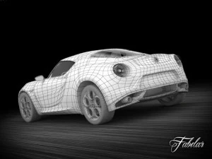alfa romeo 4c 3D Model