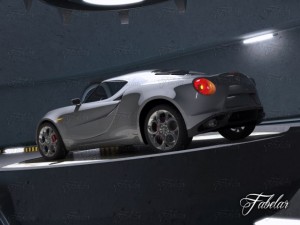 alfa 4c garage Model 3D