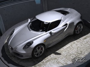 alfa 4c garage Model 3D