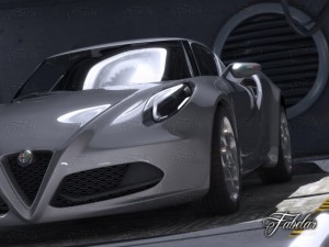 alfa 4c garage Model 3D