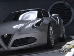 alfa 4c garage 3D Model
