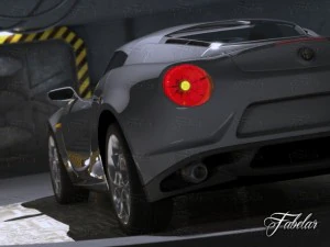 alfa 4c garage 3D Model