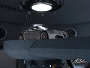 alfa 4c garage Model 3D