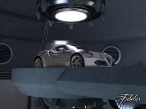 alfa 4c garage Model 3D