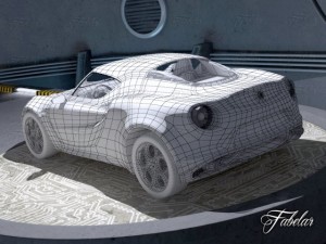 alfa 4c garage Model 3D