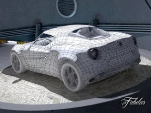 alfa 4c garage 3D Model