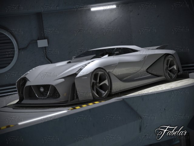 nissan 2020  garage Modelo 3D .c4d .max .obj .3ds .fbx .stl .blend 