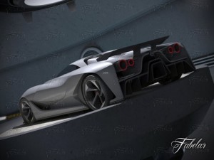 nissan 2020  garage Modelo 3D