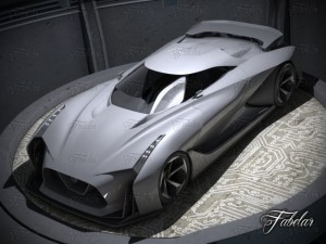 nissan 2020  garage Modelo 3D