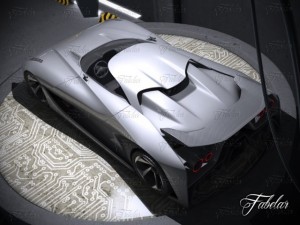 nissan 2020  garage Modelo 3D