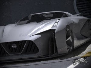 nissan 2020  garage Modelo 3D