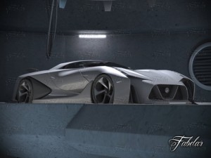 nissan 2020  garage Modelo 3D