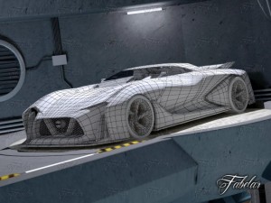 nissan 2020 concept 3D मॉडल