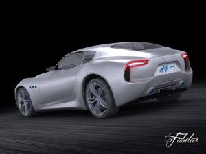 maserati alfieri 3D Модель