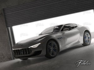maserati alfieri garage 3D Модель