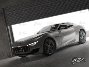 maserati alfieri garage 3D Model