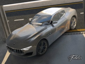 maserati alfieri garage 3D Модель