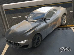 maserati alfieri garage 3D Model