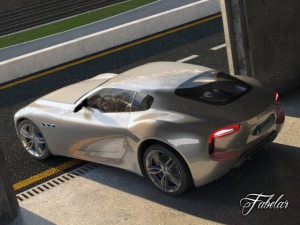 maserati alfieri garage 3D Модель