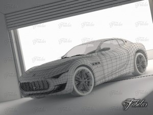 maserati alfieri garage 3D Модель