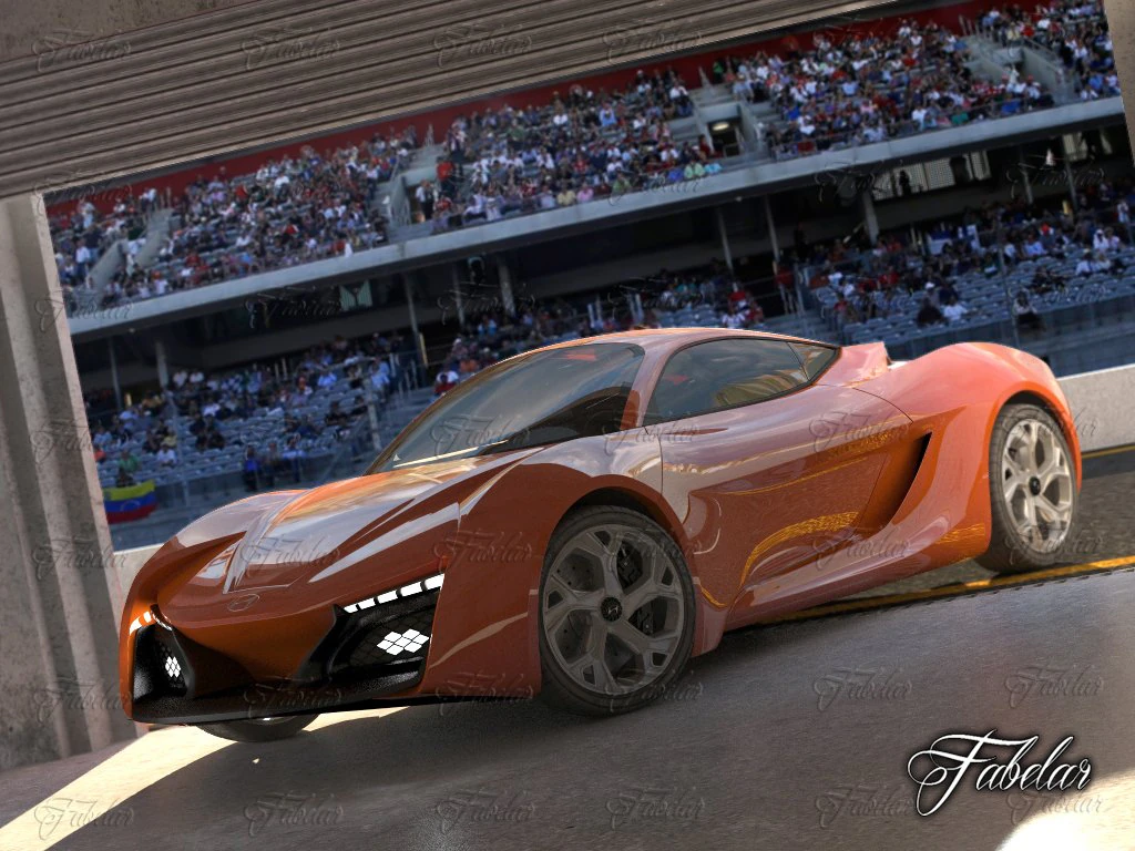 hyunday passocorto garage 3D Model .c4d .max .obj .3ds .fbx .stl .blend 