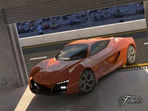 hyunday passocorto garage 3D Model