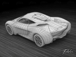 hyunday passocorto garage 3D Model